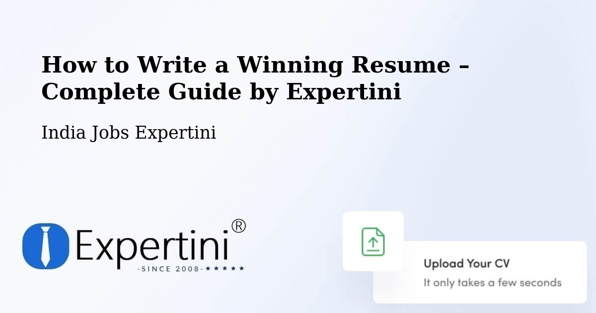 Resume Writing Guide for Job Seekers – Bhavnagar - Bhavnagar, India Jobs Expertini